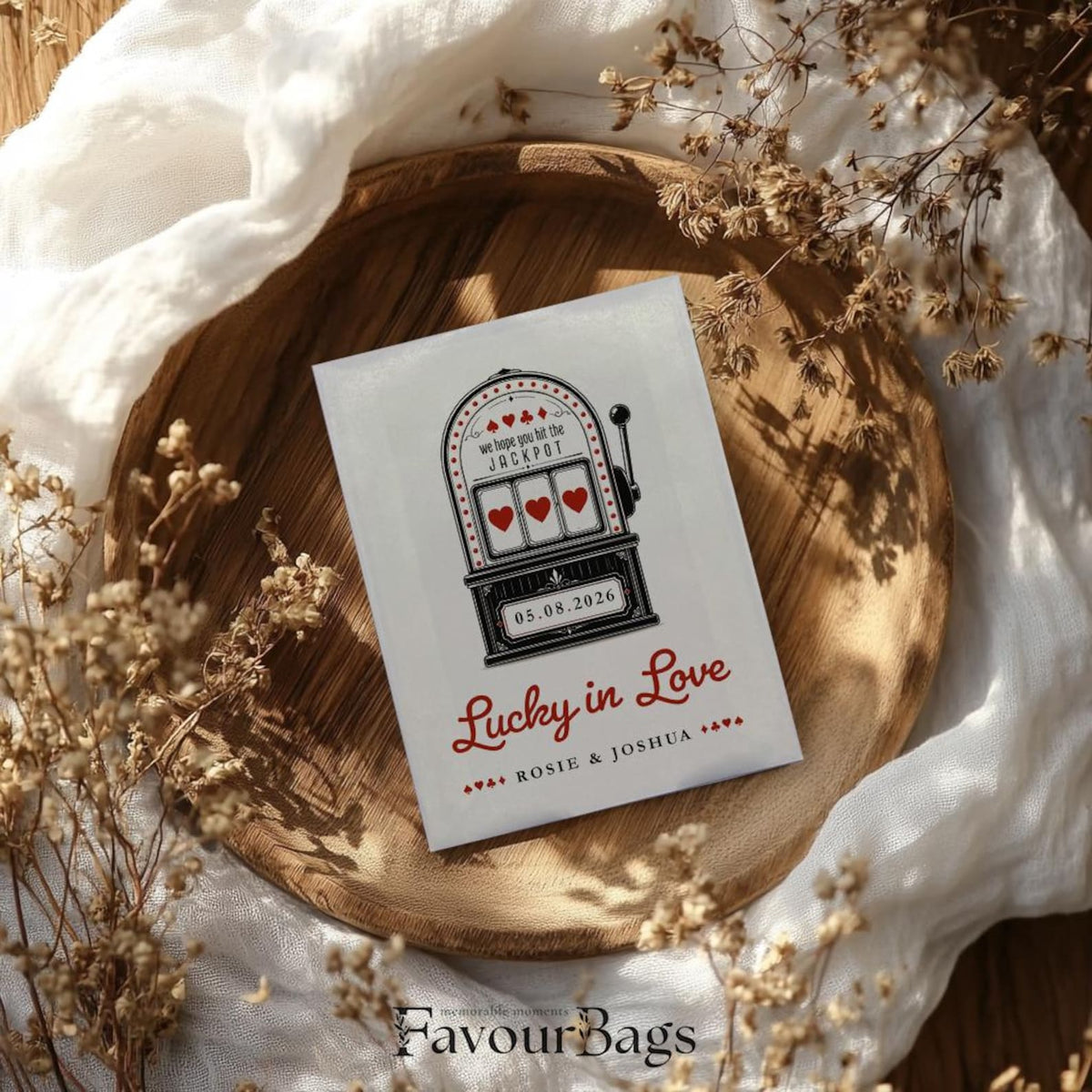 Hit the Jackpot Wedding Scratch Card Packets