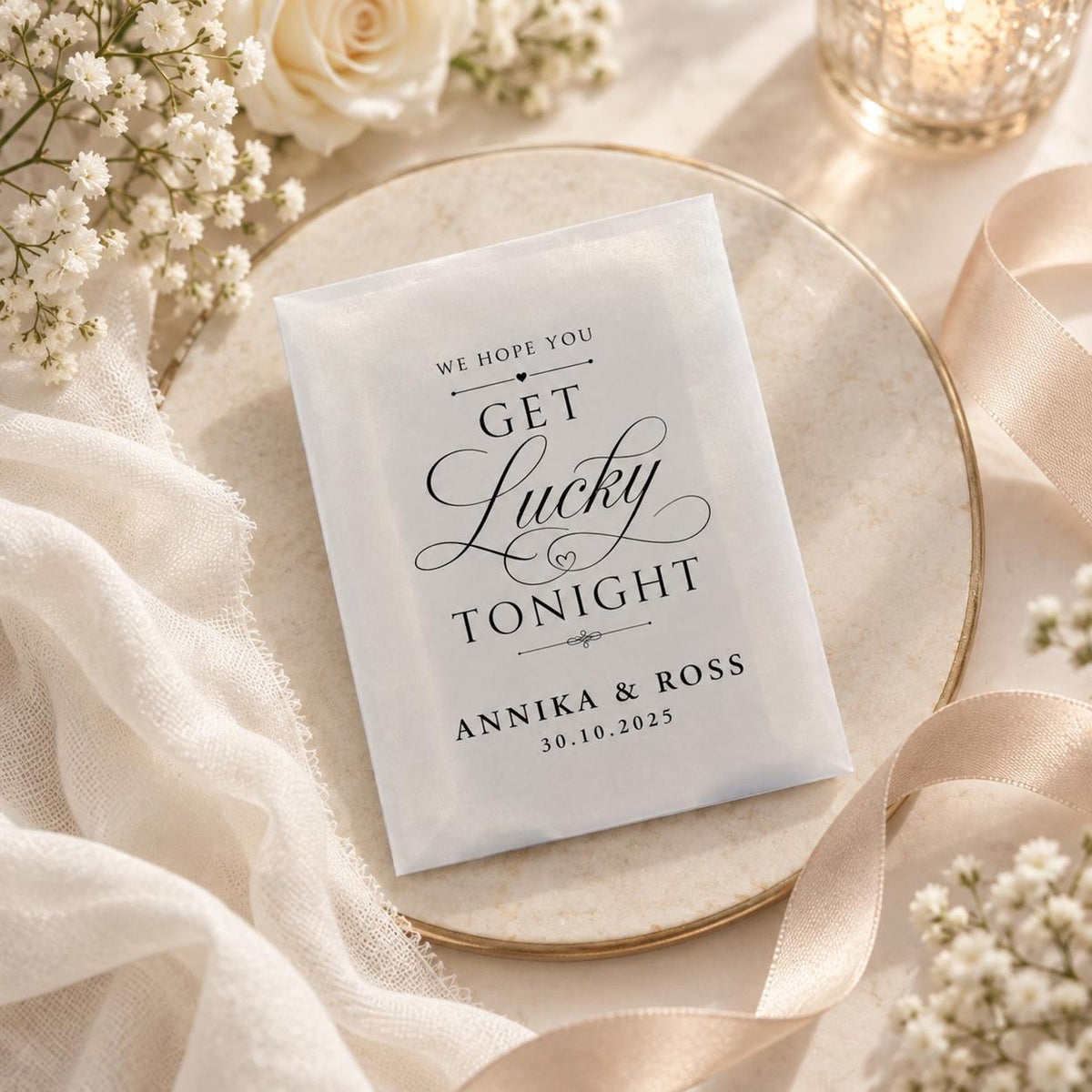 Get Lucky Tonight Wedding Scratch Card Packets