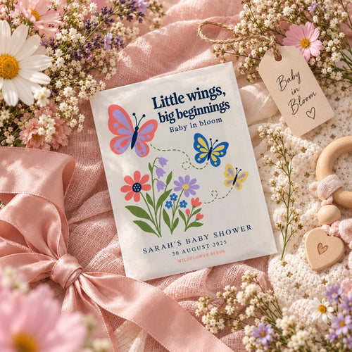 Baby in Bloom Wildflower Seed Favours – Butterflies